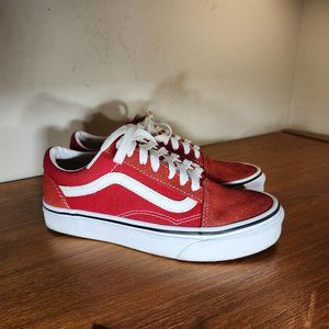 VANS Red Suede/Canvas Old Skool Sneaker Men (3.5)/ Women (5.0)